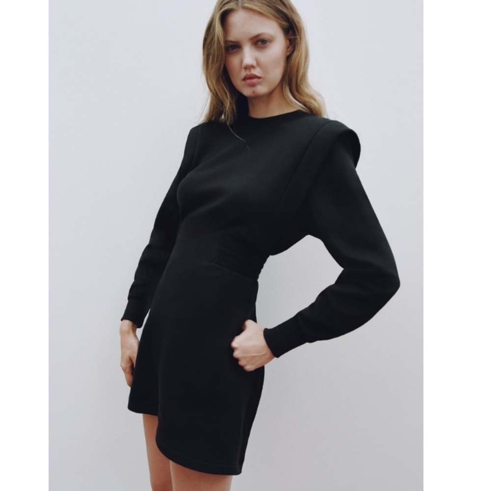 ZARA Shoulder pad dress, New with tag.